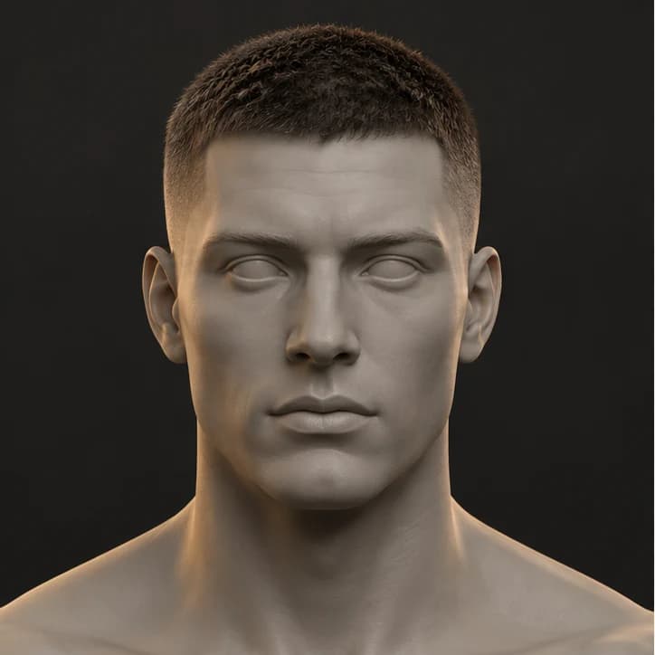 Render 3D Buzz Cut
