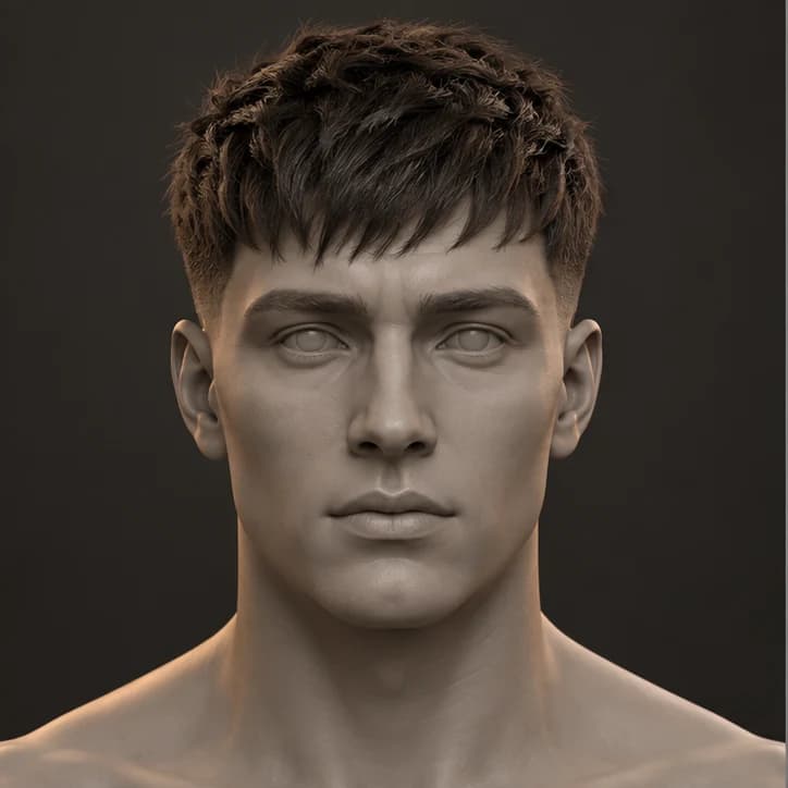 Render 3D Textured Crop + Low Taper