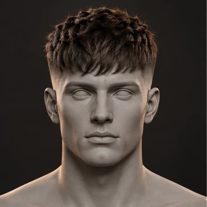 Render 3D Textured Crop + Mid Fade