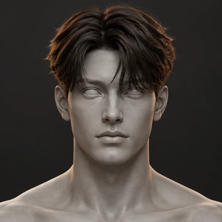 Render 3D Two Block + Natural Taper