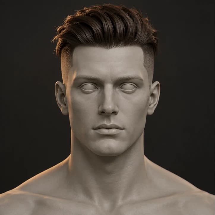 Render 3D Undercut